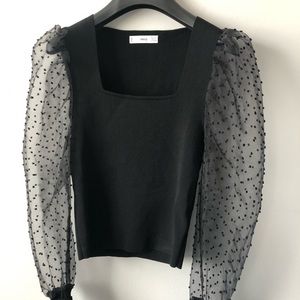 Mango fancy black top size Small